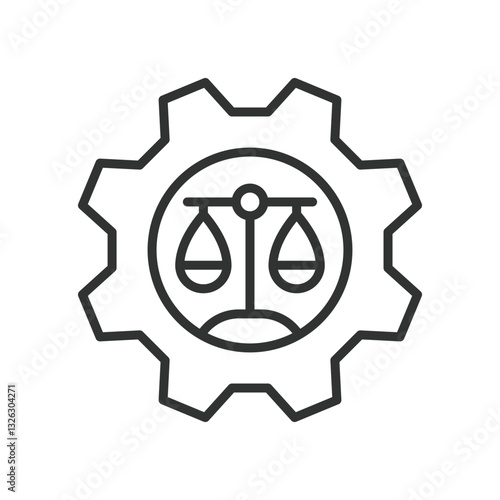 Law, icon in line design. Law, Justice, Legal, Court, Attorney, Legislation, Legal document on white background vector. Law editable stroke icon