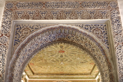 detail of the alhambra granada spain