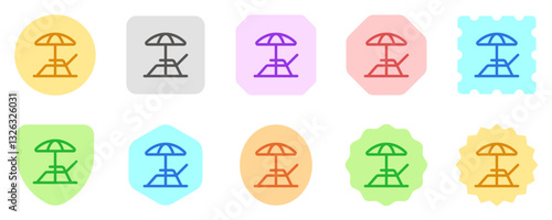Editable sun lounger vector icon. Part of a big icon set family. Perfect for web and app interfaces, presentations, infographics, etc