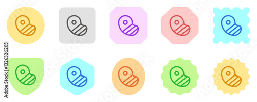 Editable steak, bbq, grilled meat vector icon. Part of a big icon set family. Perfect for web and app interfaces, presentations, infographics, etc