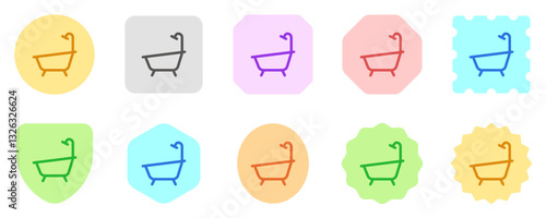 Editable bath tub, bathroom vector icon. Part of a big icon set family. Perfect for web and app interfaces, presentations, infographics, etc