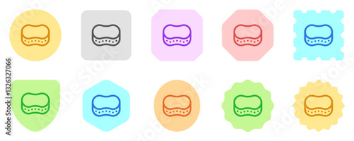 Editable cleaning sponge, scrubber vector icon. Part of a big icon set family. Perfect for web and app interfaces, presentations, infographics, etc