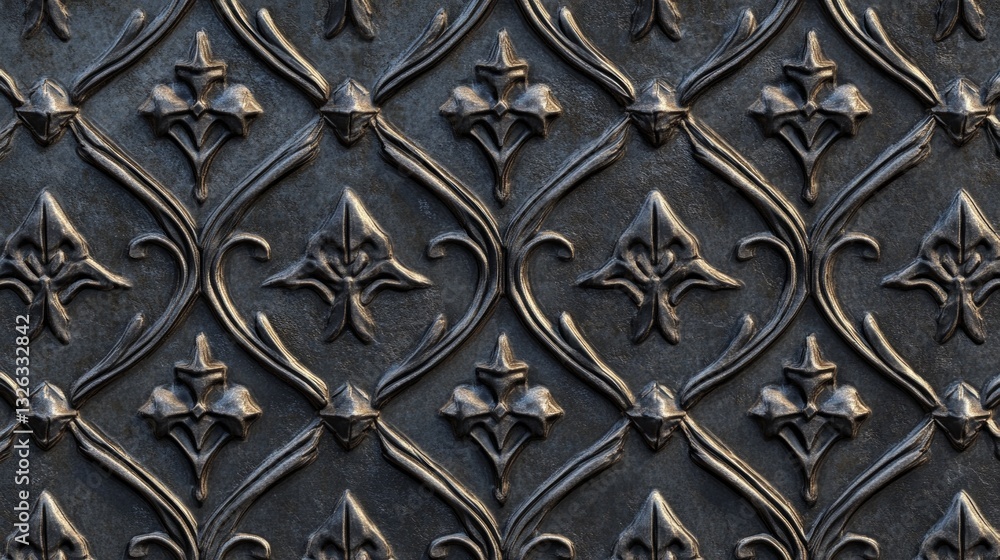 A pattern of metal with a lot of detail and a lot of gold A pattern of metal with a lot of detail and a lot of gold