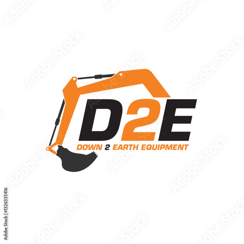 The Down 2 Earth Equipment Logo represents strength, durability, and reliability. Perfect for construction, heavy machinery, and outdoor equipment brands, it conveys power with a bold, rugged design.
