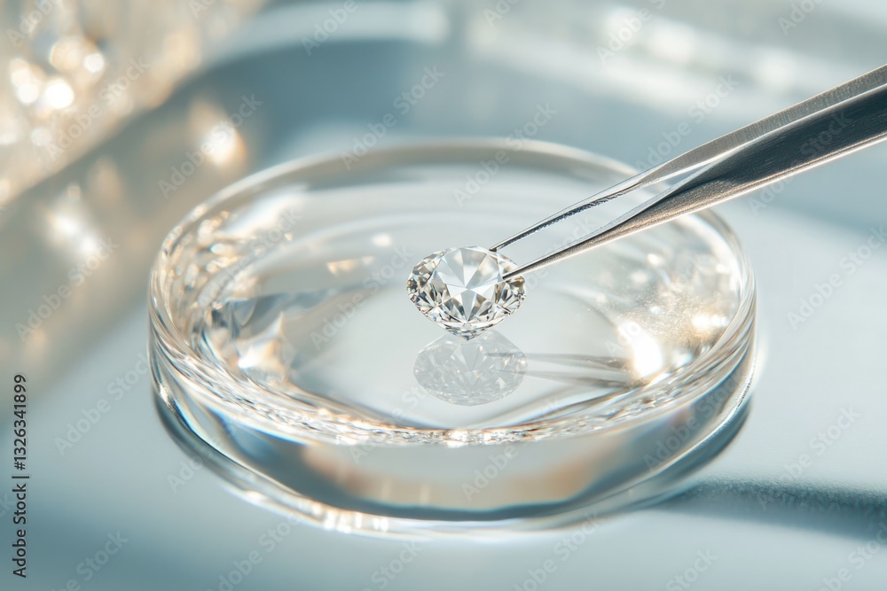 Expert Assesses Diamond Clarity and Quality in Jewelry Appraisal Session