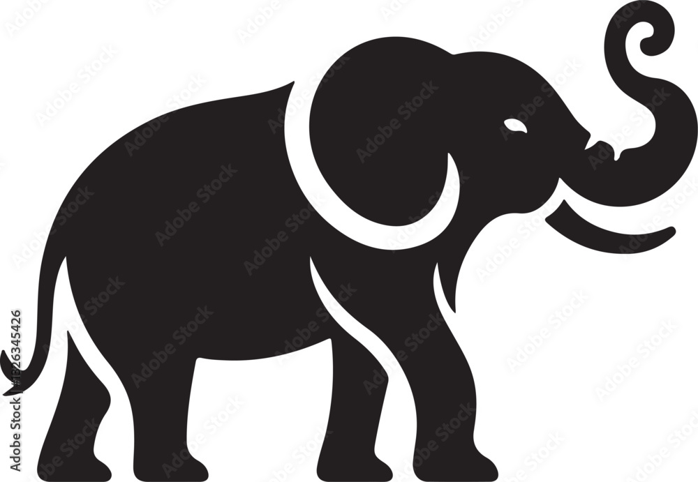 Fototapeta premium elephant vector illustration