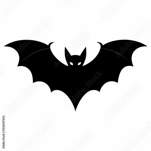 Wallpaper Mural Vector Illustration of a Black Bat Silhouette Torontodigital.ca