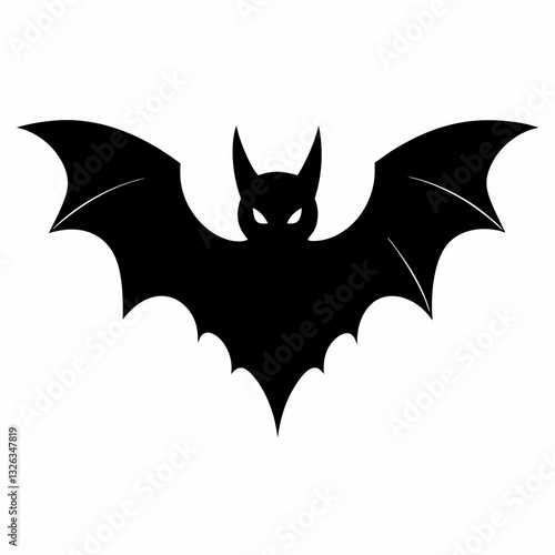 Wallpaper Mural Vector Illustration of a Black Bat Silhouette Torontodigital.ca
