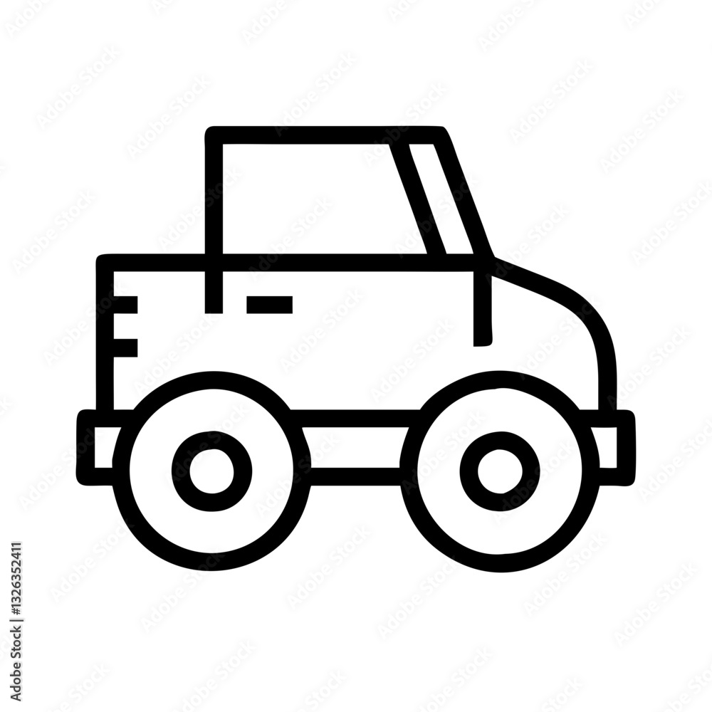 Toys Construction Minimal Vector Icon Pictogram Toys Construction Minimal Vector Icon Pictogram