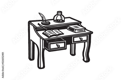 vector illustration of a table