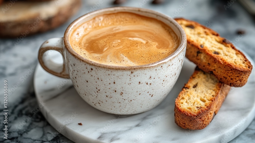 Morning Coffee Break with Biscotti: A Delightful Start Morning Coffee Break with Biscotti: A Delightful Start
