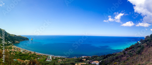 Corfu Island shore panorama