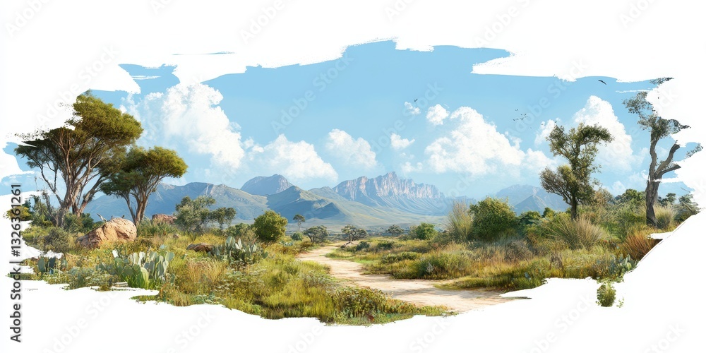 Fototapeta premium Africa travel banner