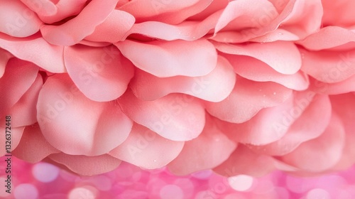 Soft Pink Petals with Dreamy Background Bokeh Effect