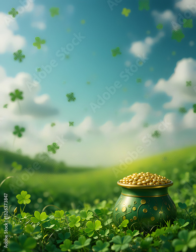 st patricks day greeting card background