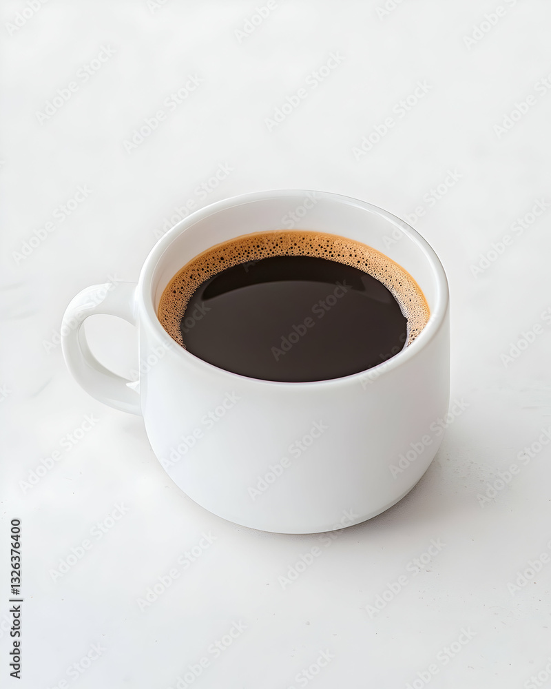 Fototapeta premium A simple cup of rich, dark coffee