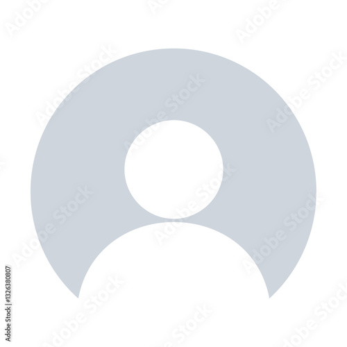 High resolution default profile picture icon.