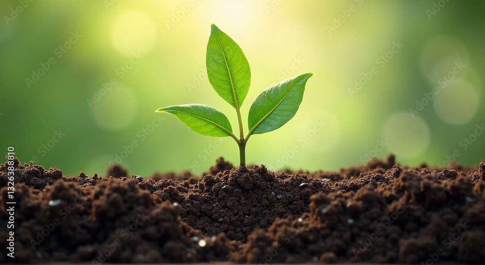 green plant growing in soil green plant growing in soil