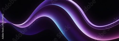 Abstract fluid iridescent holographic neon curved wave in motion colorful background 3d render. Gradient design elements for backgrounds, banners, wallpapers,wave, background, colourful, 86