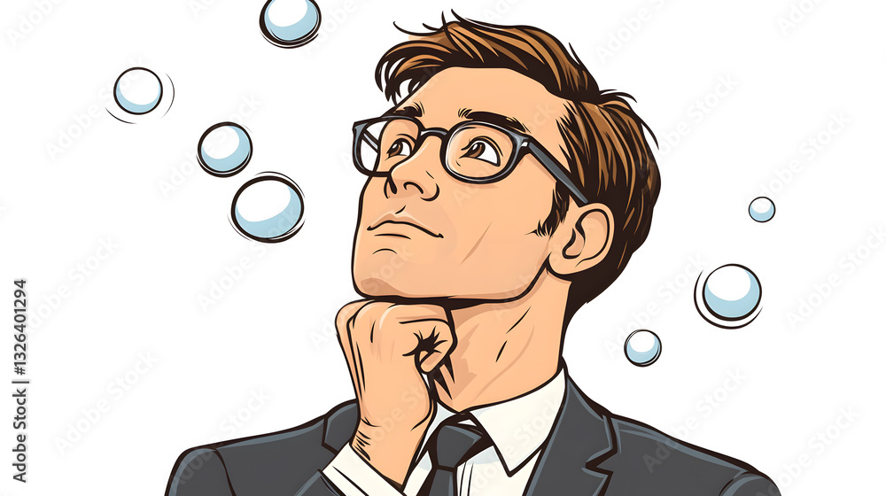 Professional Entrepreneur Engaged in Strategic Thinking for New Business Venture Professional Entrepreneur Engaged in Strategic Thinking for New Business Venture