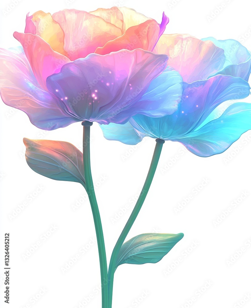 A watercolor botanical illustration featuring a garden with poppy flowers, including a bouquet of red poppies, provided as natural clip art isolated on white A watercolor botanical illustration featuring a garden with poppy flowers, including a bouquet of red poppies, provided as natural clip art isolated on white