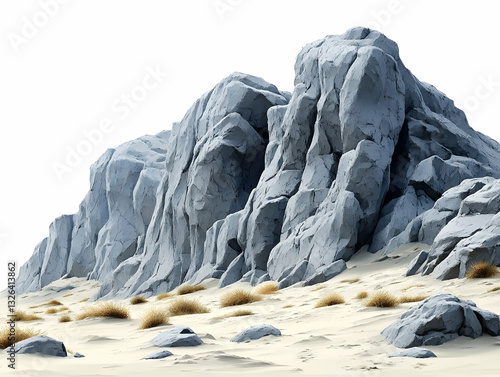 Wallpaper Mural Gray rocks, sandy terrain Torontodigital.ca