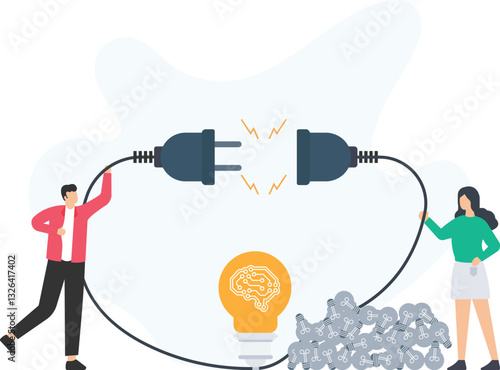 AI ideas and machine learning, neural networks or deep learning, artificial intelligence and innovation, AI automation or problem-solving, data analysis and predictive modeling