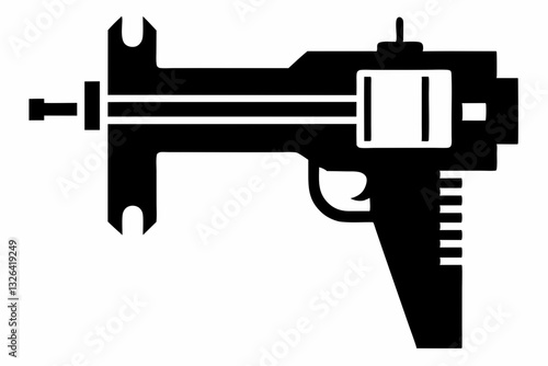 calipers line art silhouette vector illustration