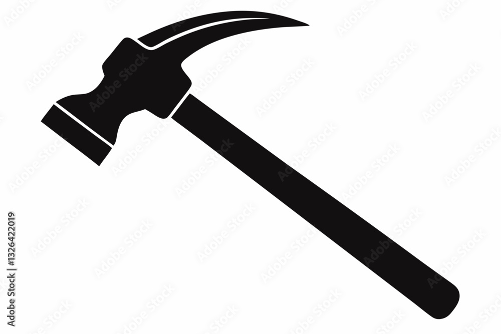 hammer line art silhouette vector illustration hammer line art silhouette vector illustration