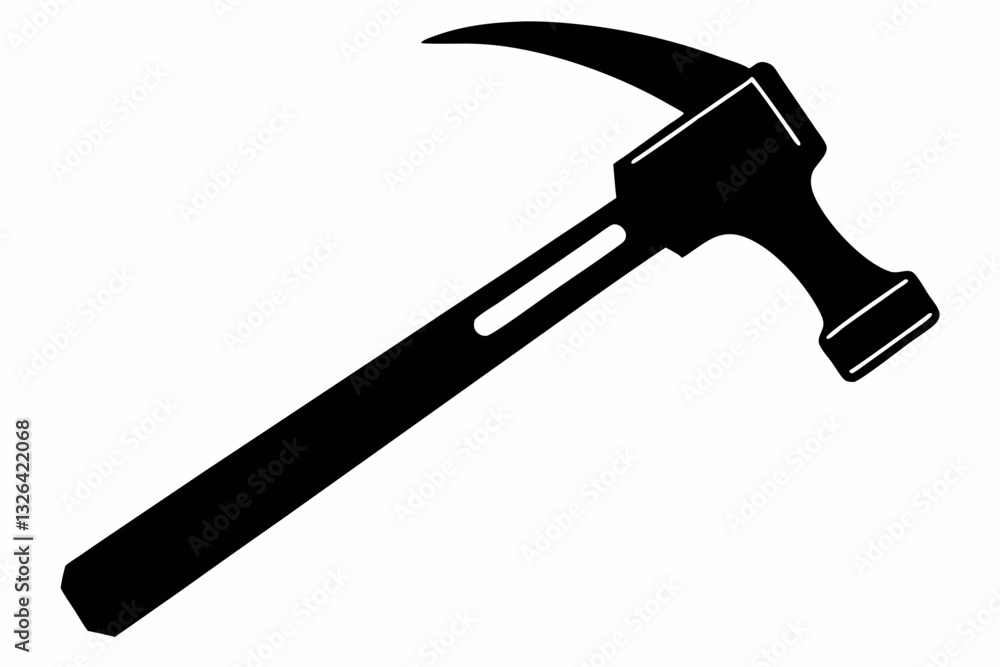 hammer line art silhouette vector illustration hammer line art silhouette vector illustration