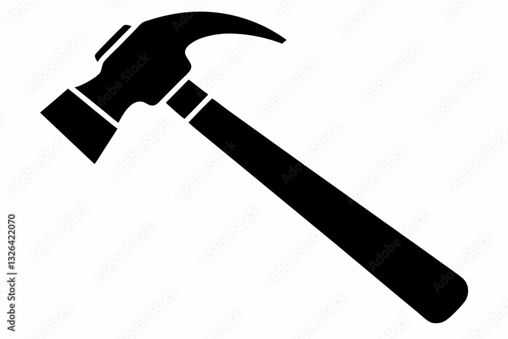 hammer line art silhouette vector illustration hammer line art silhouette vector illustration