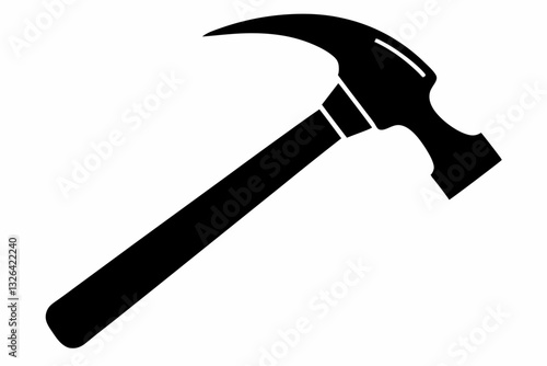 Wallpaper Mural hammer line art silhouette vector illustration Torontodigital.ca