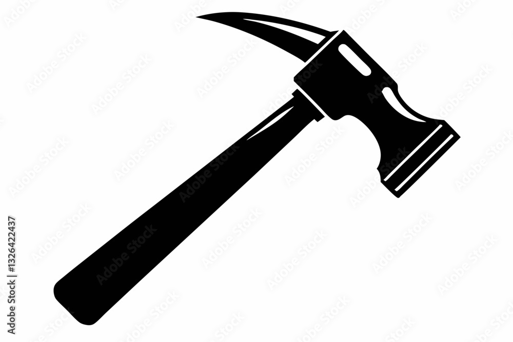 hammer line art silhouette vector illustration hammer line art silhouette vector illustration