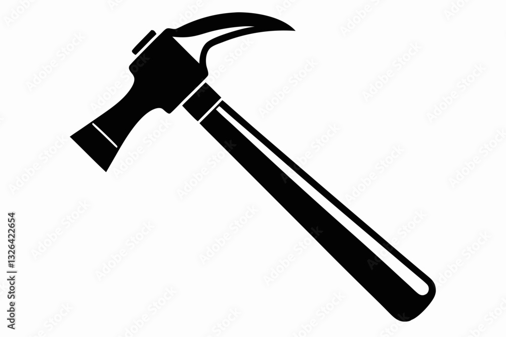 hammer line art silhouette vector illustration hammer line art silhouette vector illustration