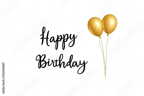 happy birthday card with balloons happy birthday birthday card png and psd