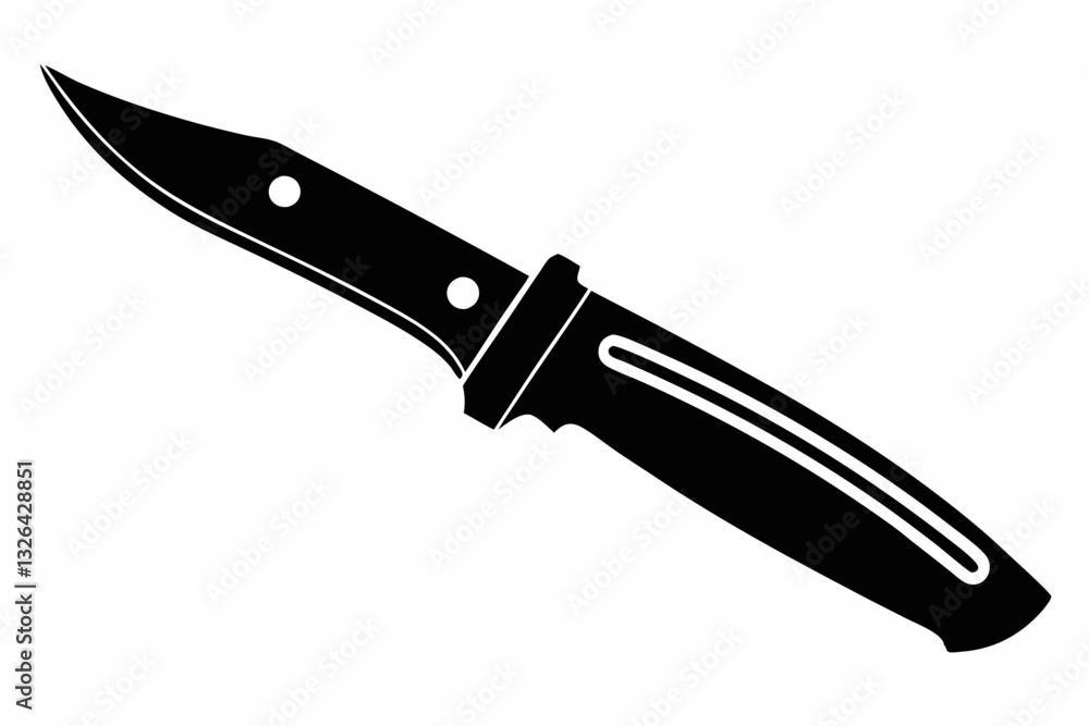 Obraz premium utility knife line art silhouette vector illustration