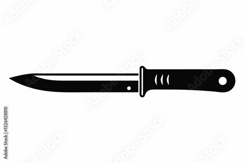 utility knife line art silhouette vector illustration