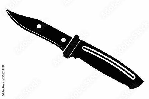 utility knife line art silhouette vector illustration