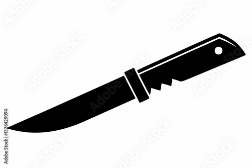 utility knife line art silhouette vector illustration