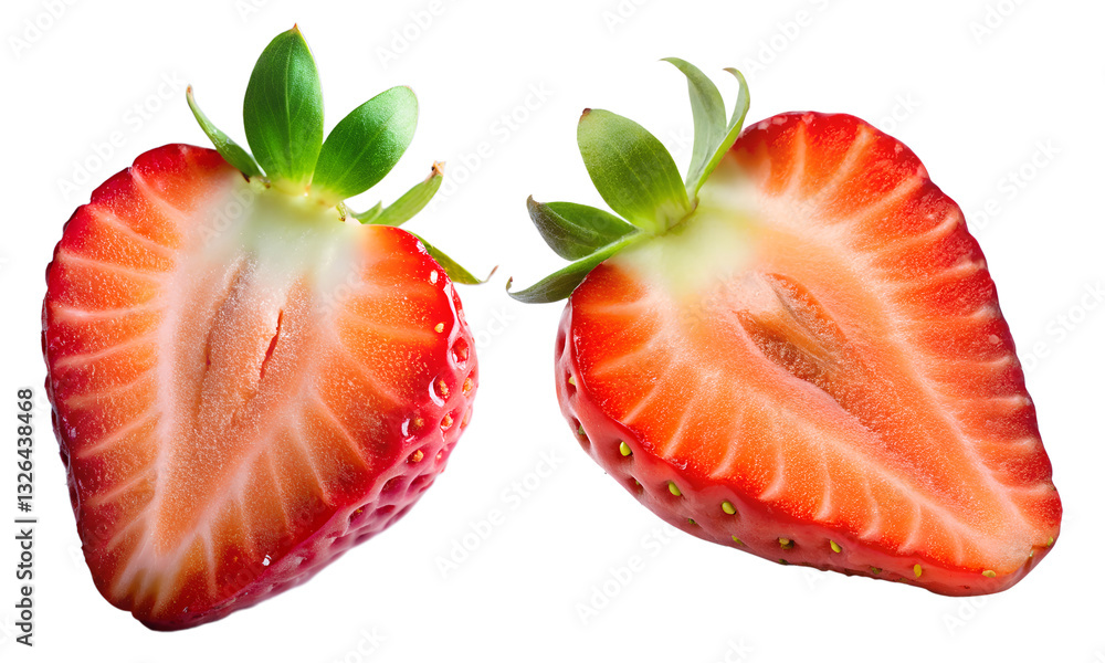 Strawberry isolated and a Set of strawberries isolated on a white background Strawberry isolated and a Set of strawberries isolated on a white background