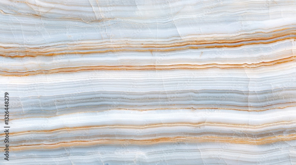 Elegant Onyx Stone with Soft Blue and Earthy Brown Stripes Elegant Onyx Stone with Soft Blue and Earthy Brown Stripes