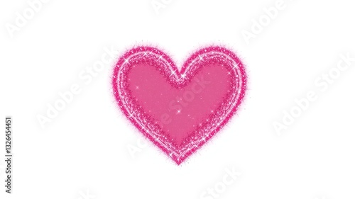 Wallpaper Mural Animated Heart with Glitter Effect Sequence for Digital Design Torontodigital.ca