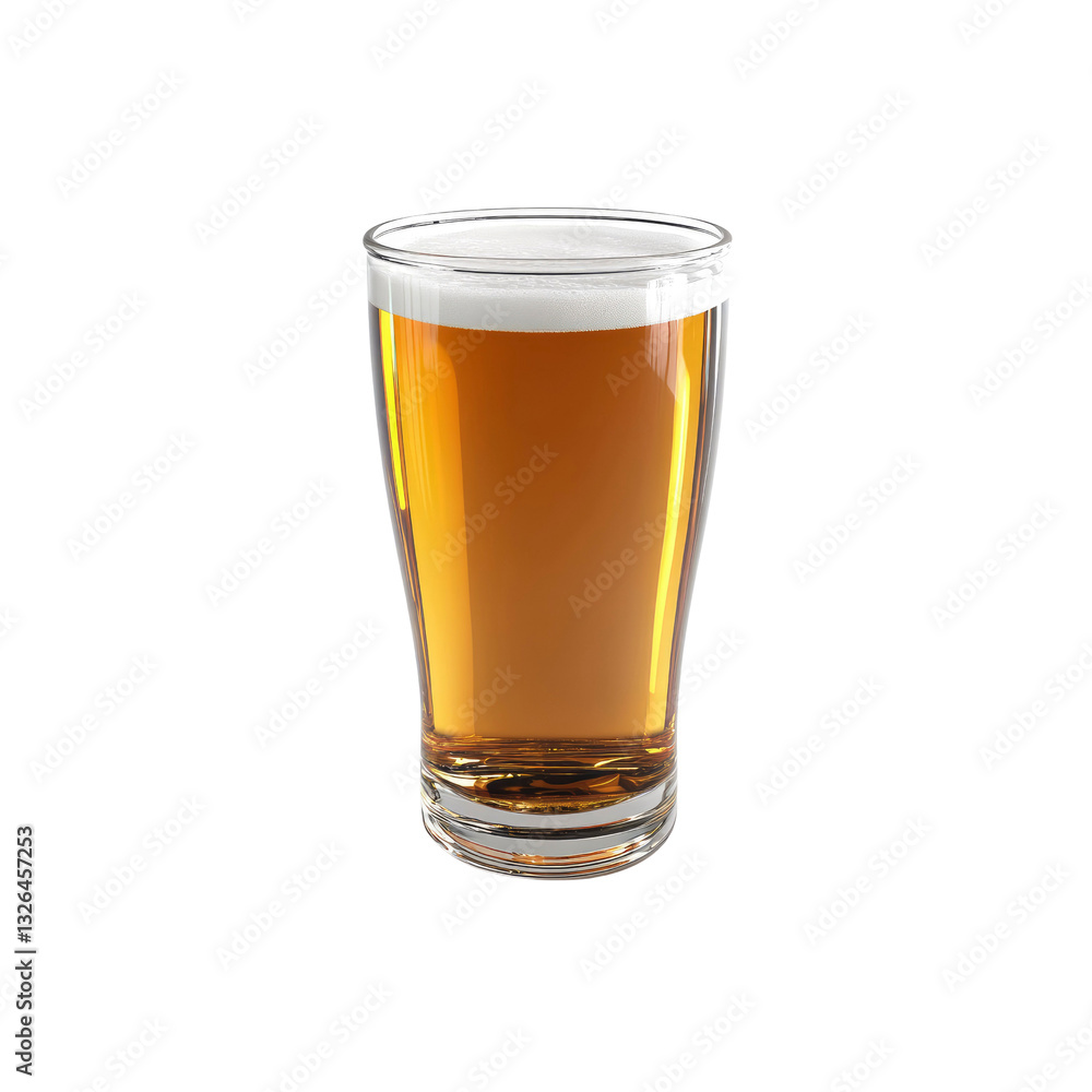Cold Glass of Beer with Head Cold Glass of Beer with Head