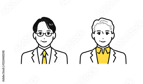 医者・医師・研究員・科学者の人物アイコン