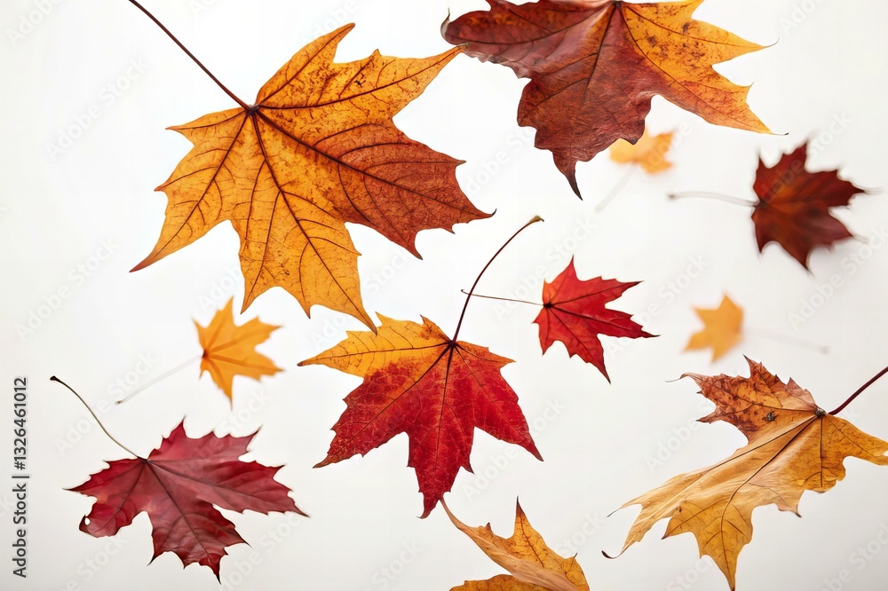 Fototapeta premium Leaf flying In Air Stock Photos