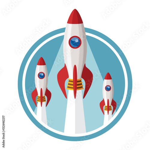 Vector concept of start up new business project.