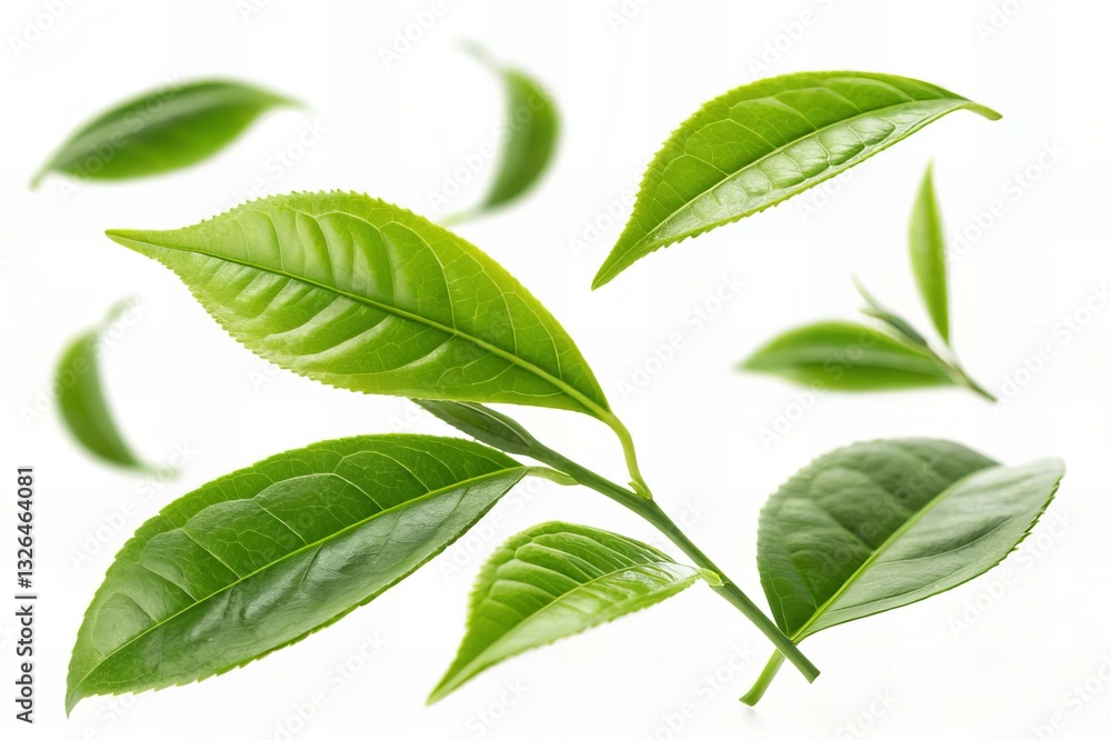 Fototapeta premium Leaf flying In Air Stock Photos
