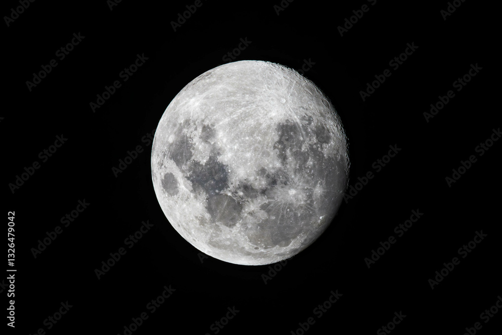 Obraz premium Moon at night in Australia 12th March