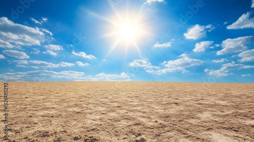 Sunny Sky Over Sand 