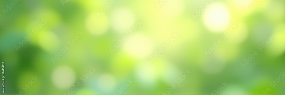 Fototapeta premium Abstract Spring background. green blurred bokeh lights